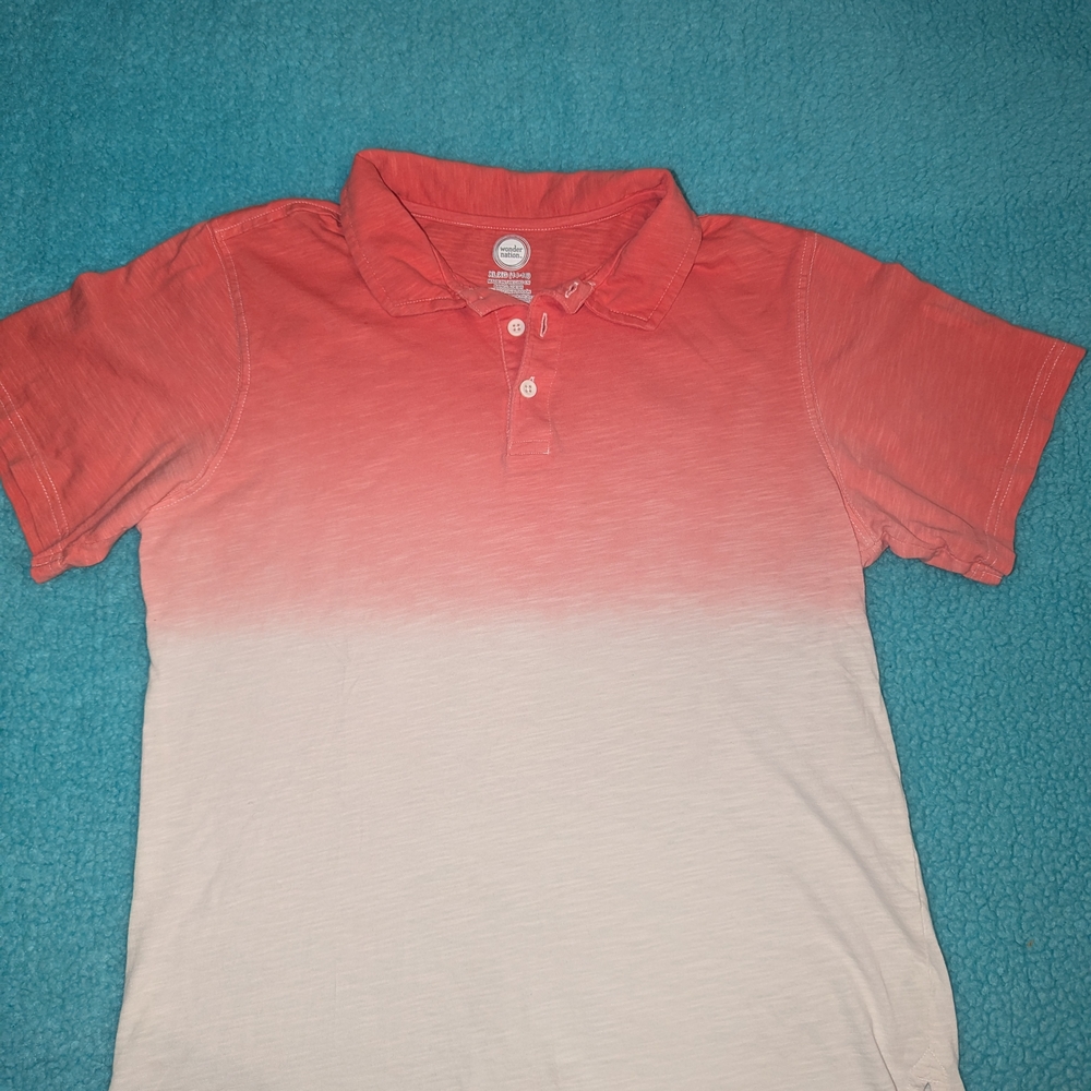 Bundle 4 For $5 sale. Wonder Nation Slubbed Cotton Ombre Collar Polo